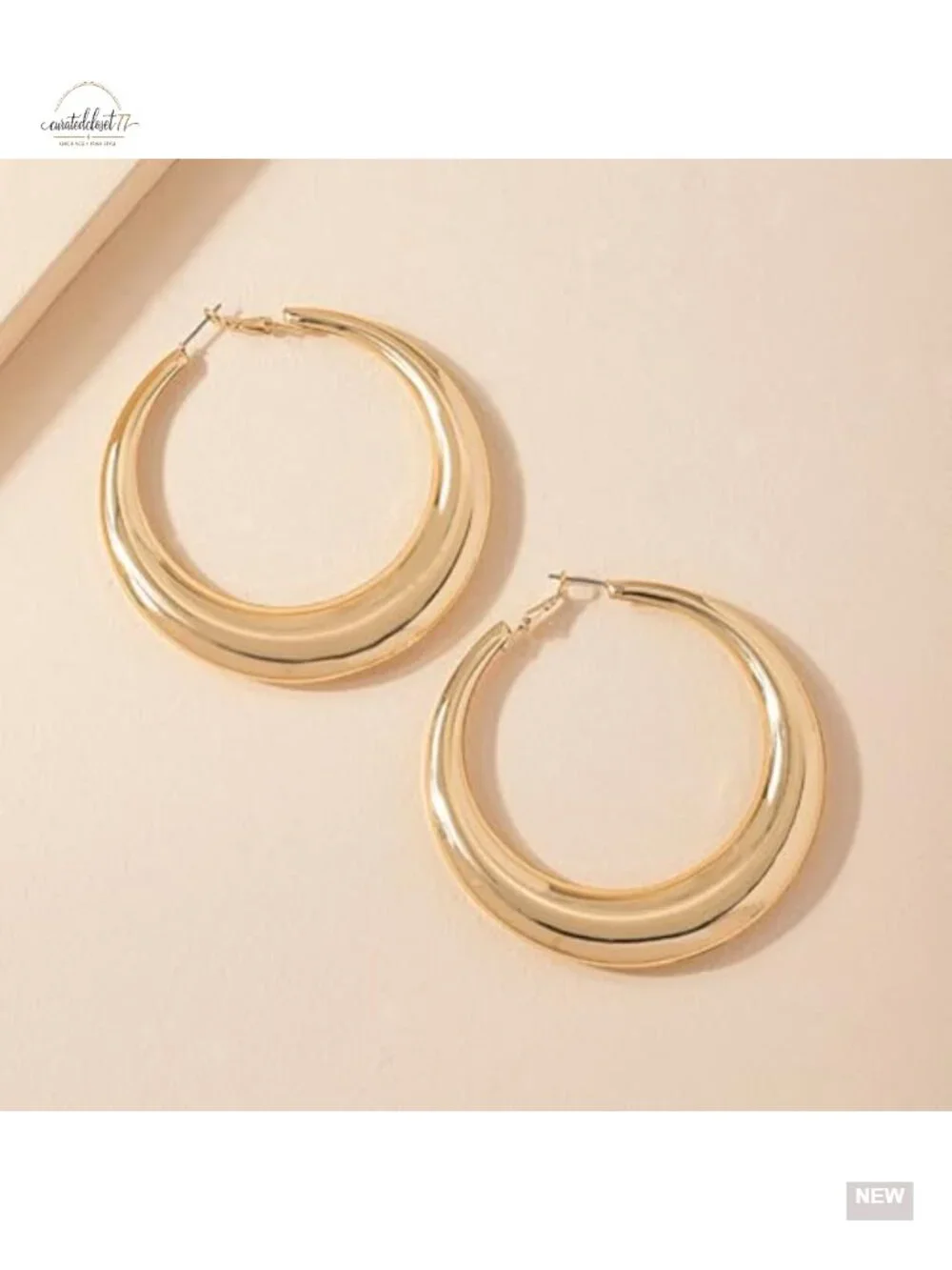 Large Gold Hoop Earrings for Women Chunky Silver Round Statement Y2K Party Prom